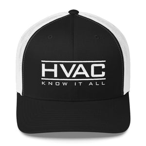 HVAC Know It All Curved Bill Trucker Cap
