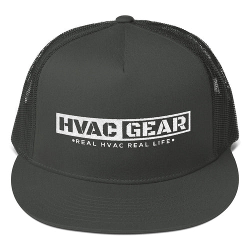 Classic HVAC Gear Cap 154-1124 - Superior Cotton Twill Flat Visor Mesh Back Snapback