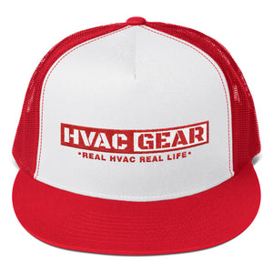 HVAC Gear Flat Bill Trucker Cap